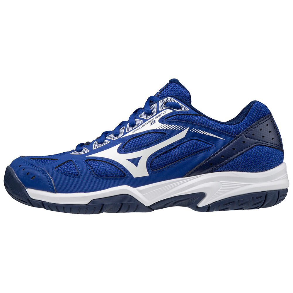 Sapatilhas Voleibol Mizuno Cyclone Speed 2 - Homem - Azuis/Branco - VSCMJ8719